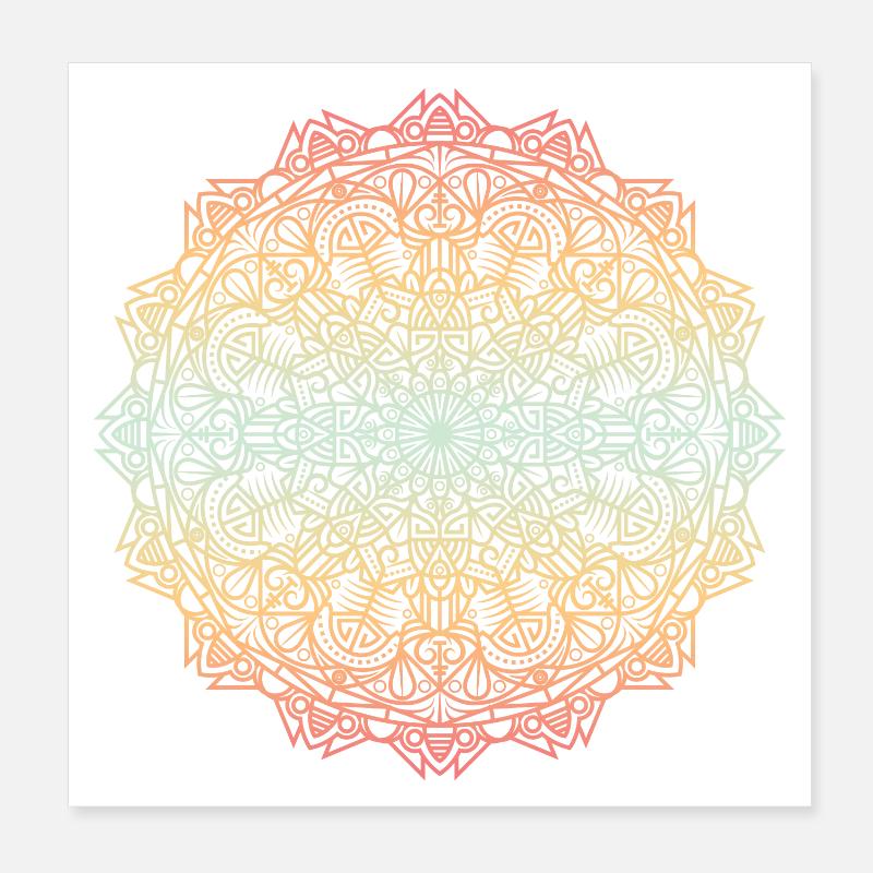 Mandala Poster 20x20 cm