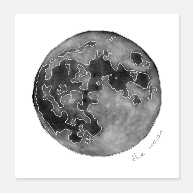 LUNE Poster 20 x 20 cm