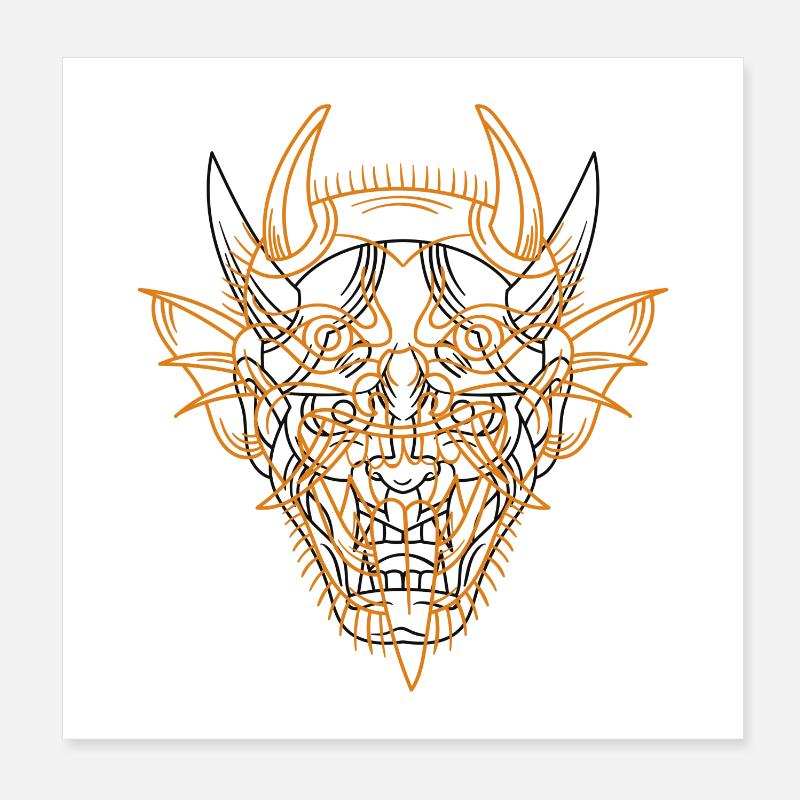 Teufel Poster 20x20 cm