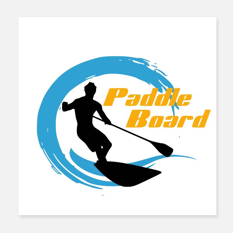 Paddel Poster 20x20 cm