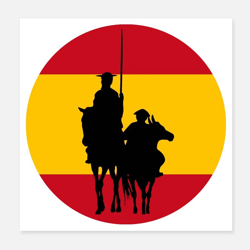 Don Quichotte 2 Poster 20 x 20 cm