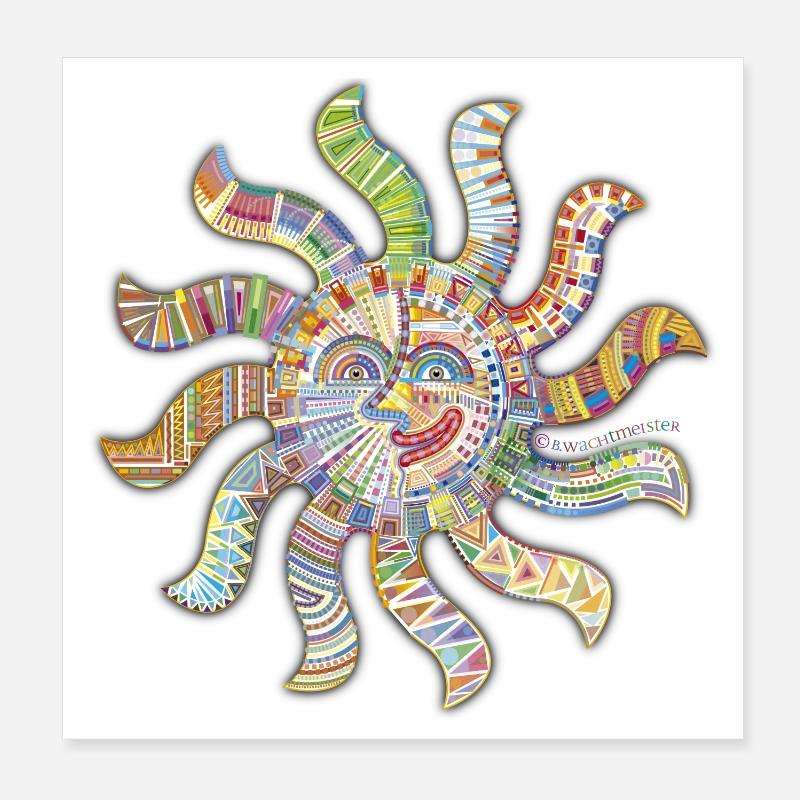 Gedanken-an-dich-Sonne Poster 20x20 cm