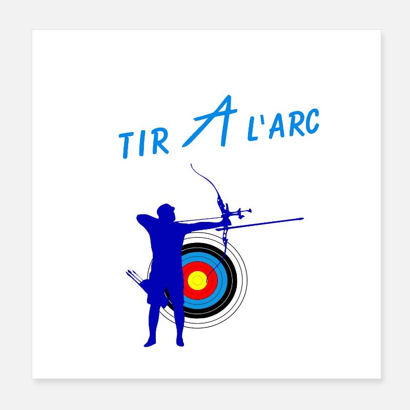 Tir à l'arc Poster 20 x 20 cm