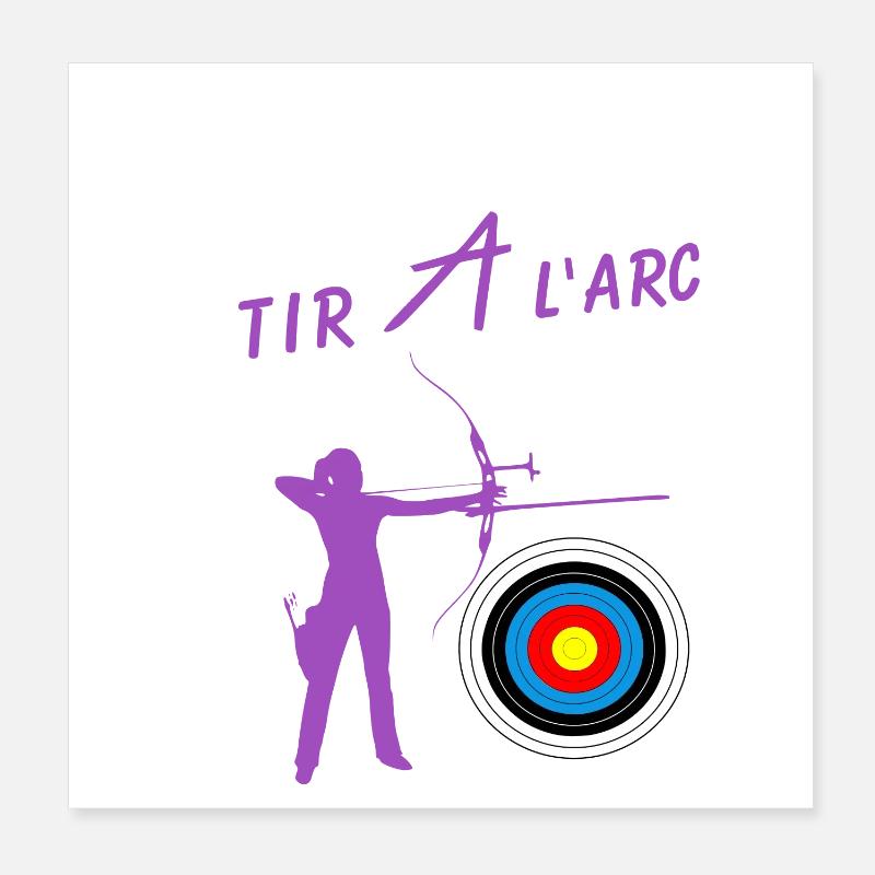 Archery Poster 8" x 8" (20x20 cm)
