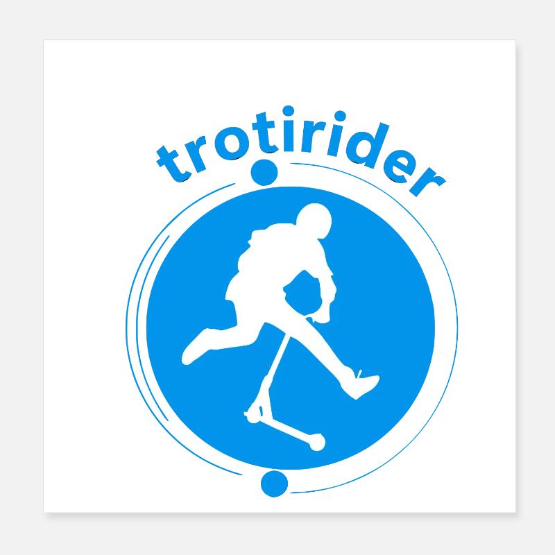 Trotirider Poster 8" x 8" (20x20 cm)