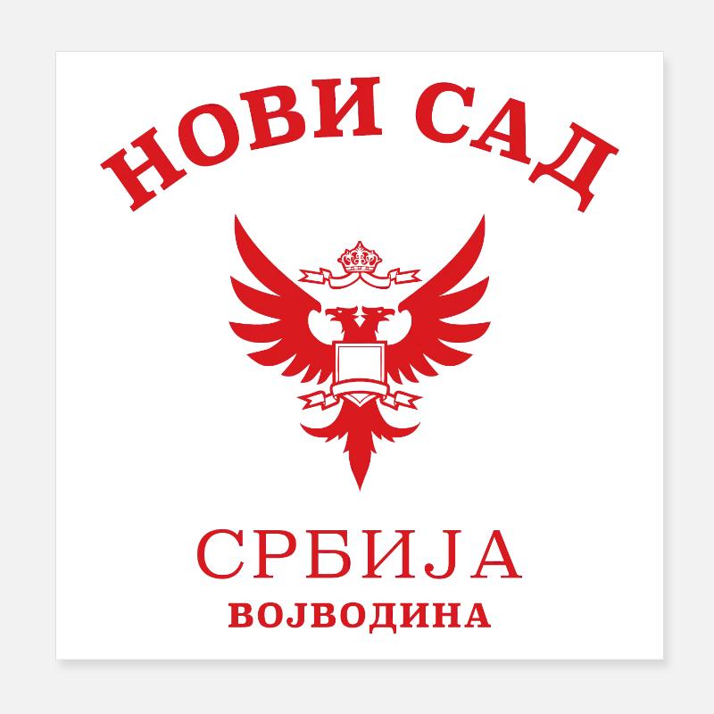 NOVI SAD - Serbien - Serbie Poster 20 x 20 cm