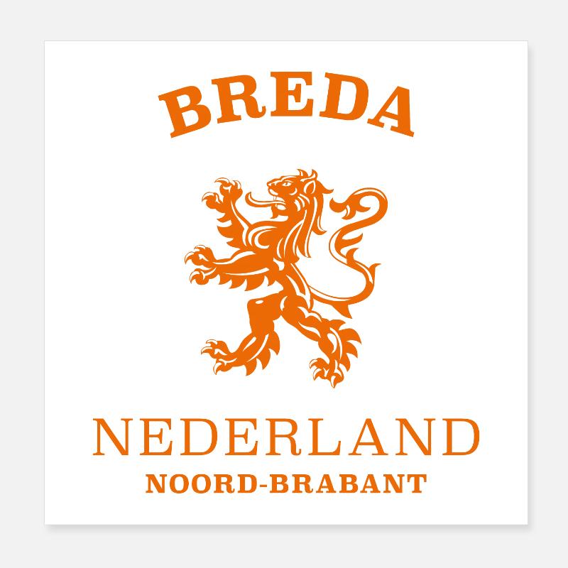 BREDA Niederlande, Pays-Bas Poster 20 x 20 cm