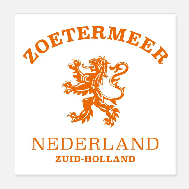 ZOETERMEER Niederlande, Pays-Bas Poster 20 x 20 cm