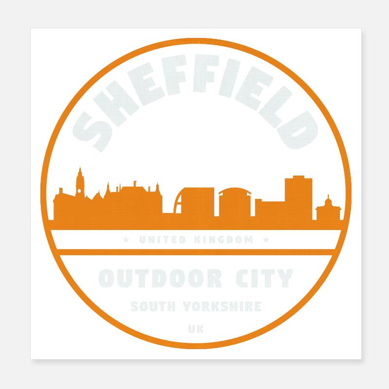 Sheffield Royaume-Uni Poster 20 x 20 cm