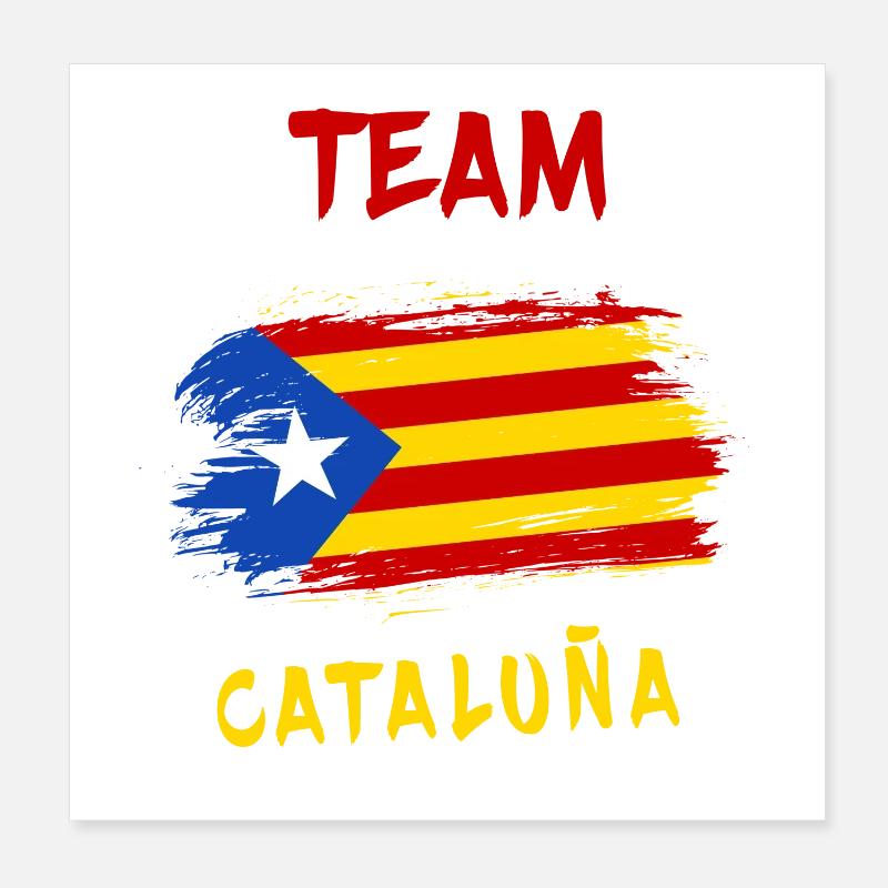 Design du drapeau de l'équipe de Catalogne Poster 20 x 20 cm