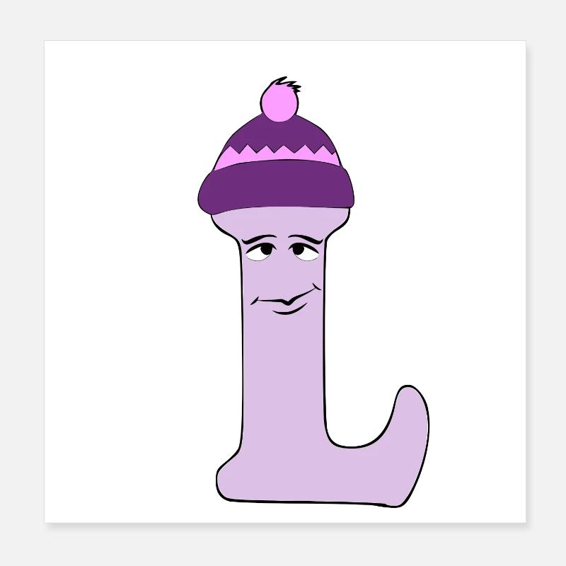 L Poster 8" x 8" (20x20 cm)