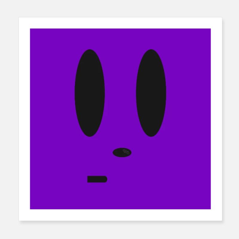 Situation sous-optimale expression faciale Poster 20 x 20 cm