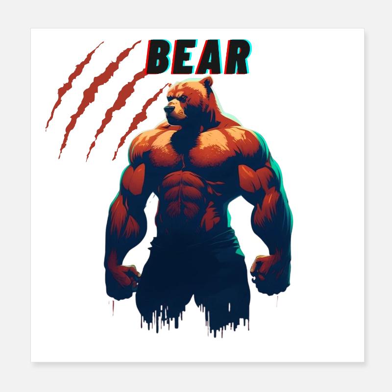 Team Bär Poster 20x20 cm