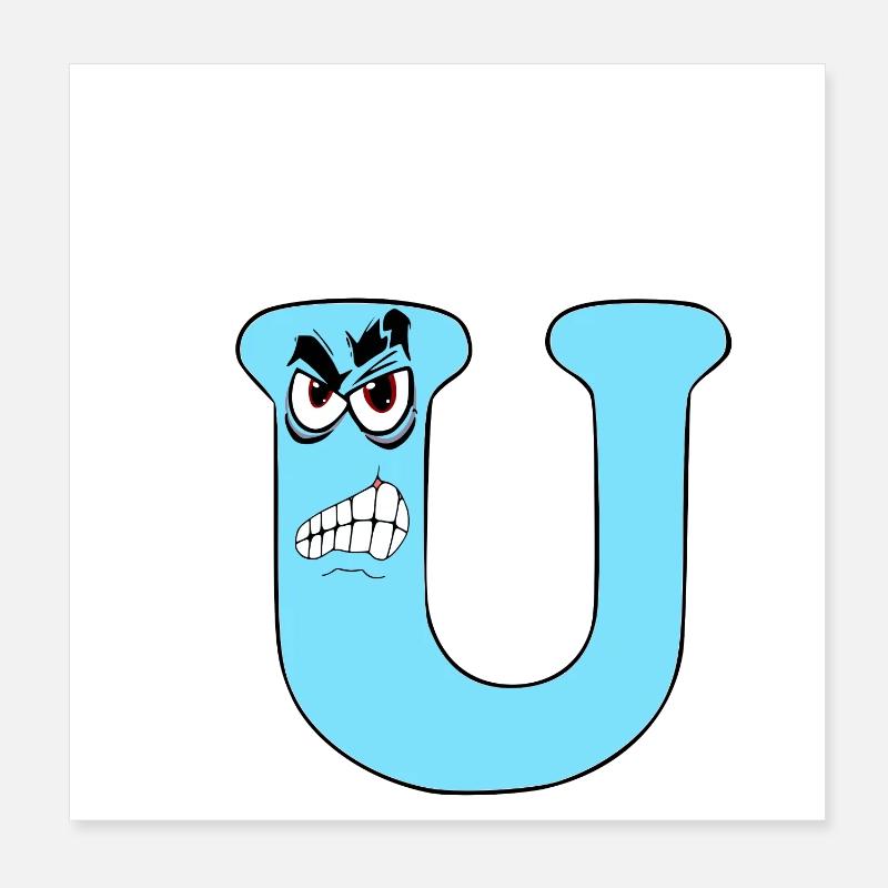 U Poster 8" x 8" (20x20 cm)
