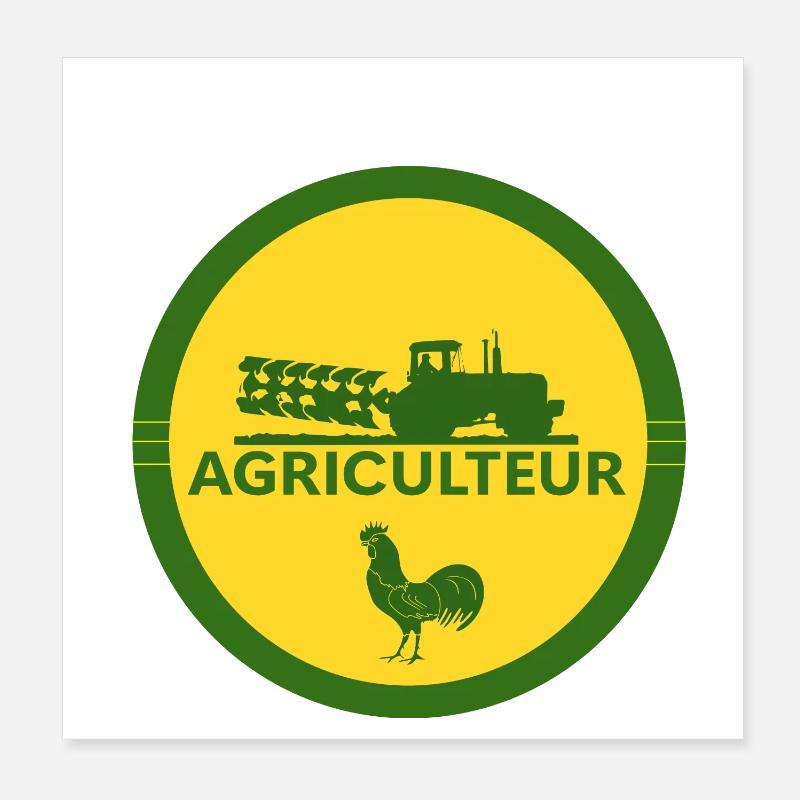 Farmer Poster 8" x 8" (20x20 cm)