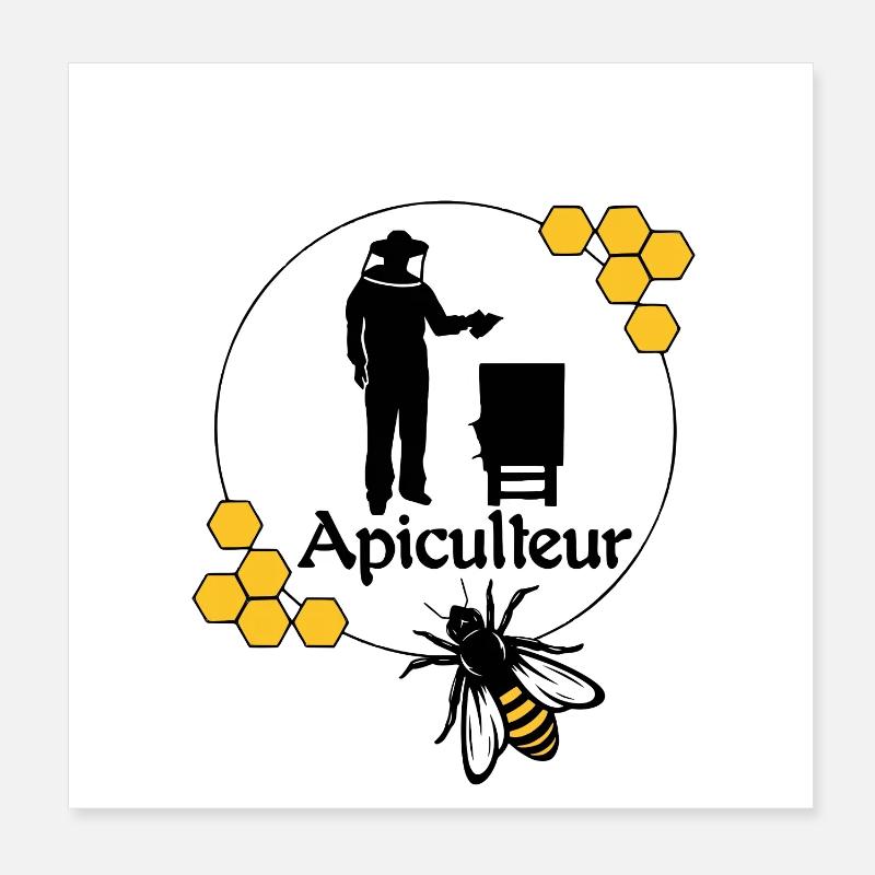 Apiarist Poster 8" x 8" (20x20 cm)