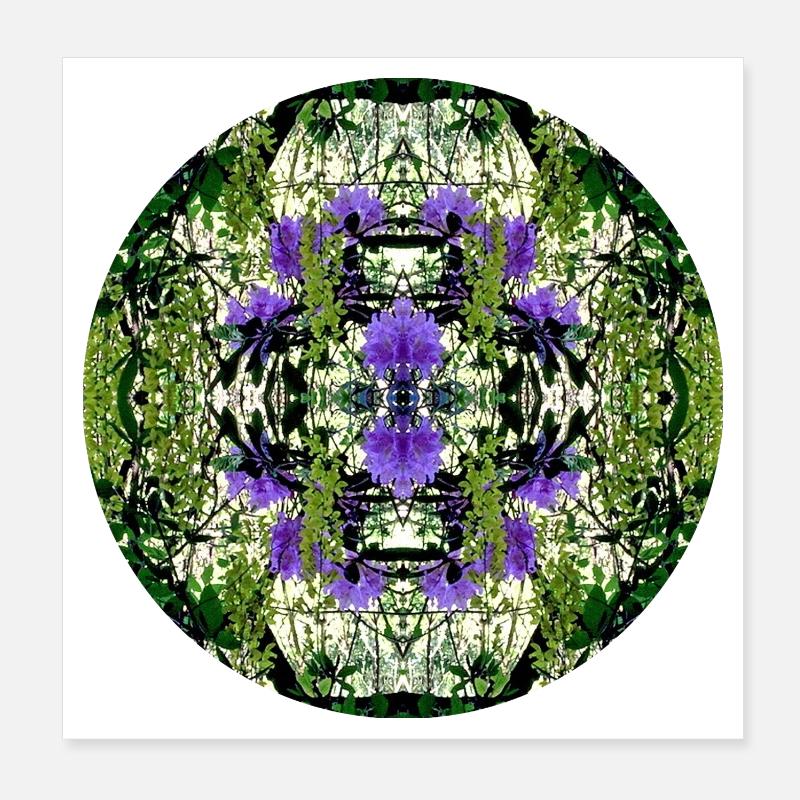 Nature Mandala Spring à Dennenlohe Poster 20 x 20 cm