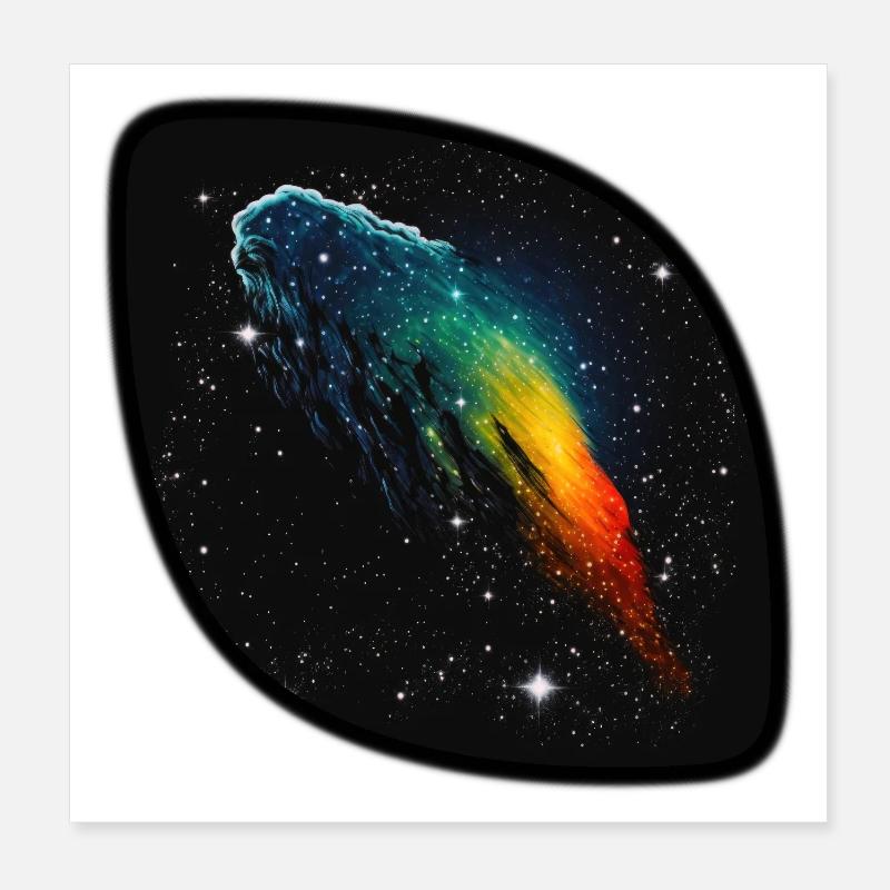 Comet 01 Poster 8" x 8" (20x20 cm)