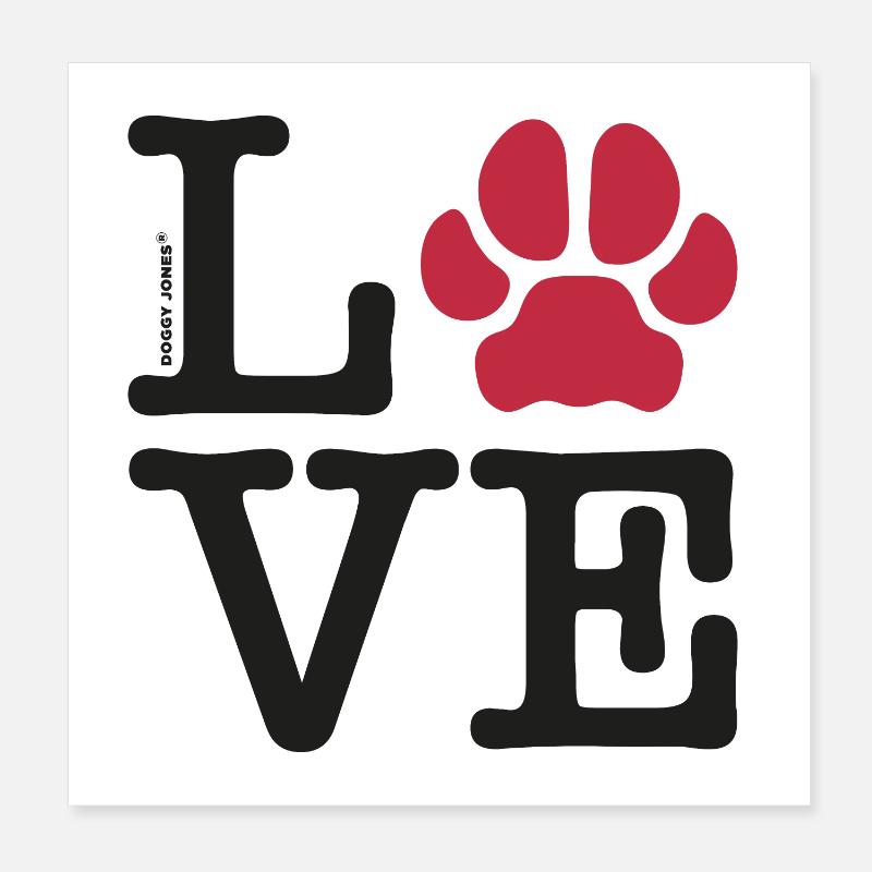 LOVE Poster 8" x 8" (20x20 cm)