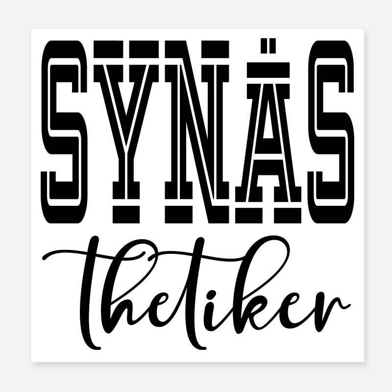 Synästhetiker Poster 20x20 cm