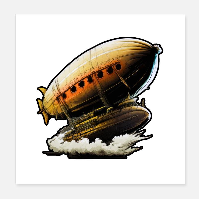 Zeppelin 01 Poster 20 x 20 cm