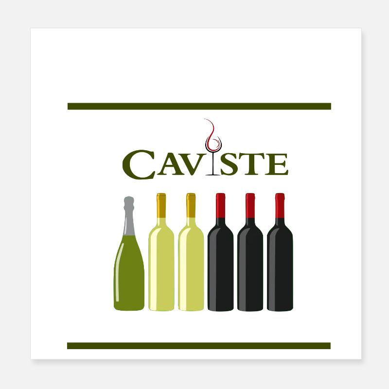 Caviste Poster 20 x 20 cm