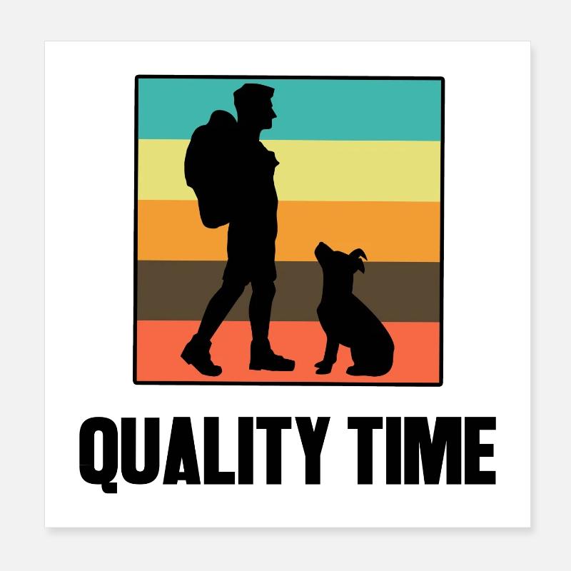 Hikers Hiking Statement Mountain Hike Climbing Poster 8" x 8" (20x20 cm)