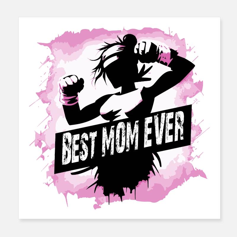 Mutter, Muttertag, Best Mom Ever Poster 20x20 cm