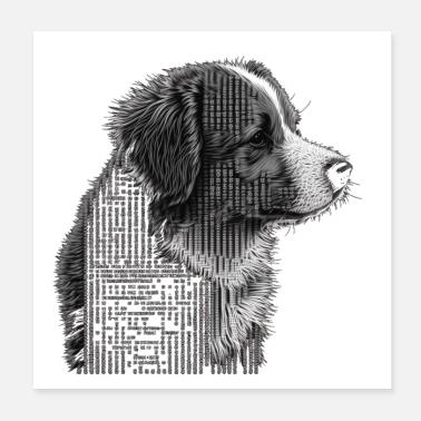 Cane ASCII Poster 20x20 cm
