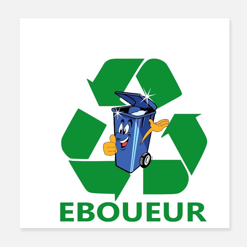 Eboueur Poster 20 x 20 cm