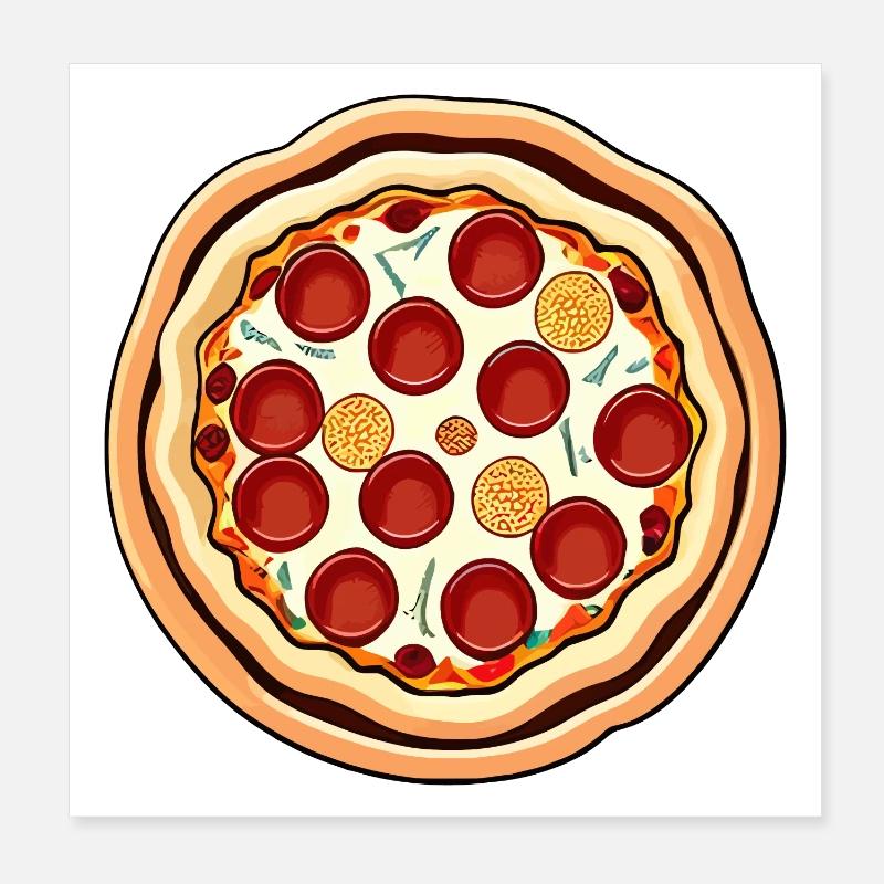 Pizza Poster 20 x 20 cm