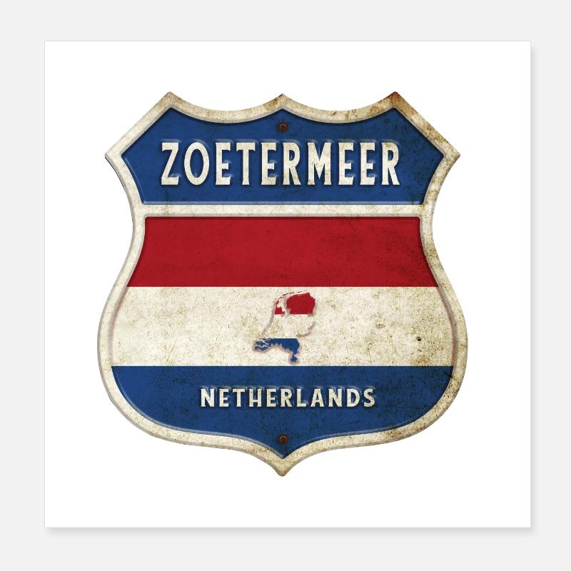 Design du blason de Zoetermeer, Pays-Bas Poster 20 x 20 cm