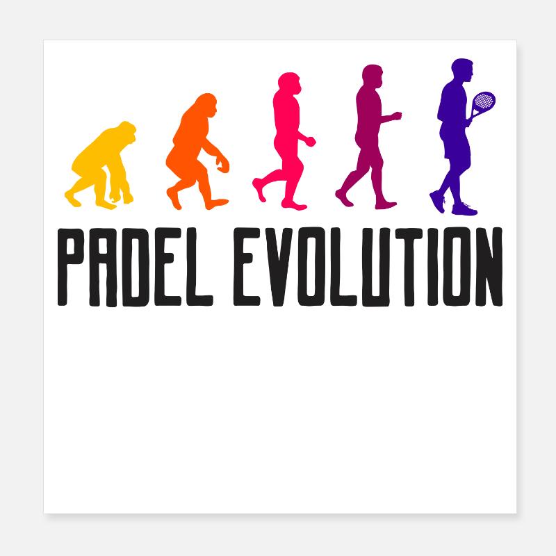 Jeu de padel Padel Evolution Player Sport Dicton Poster 20 x 20 cm