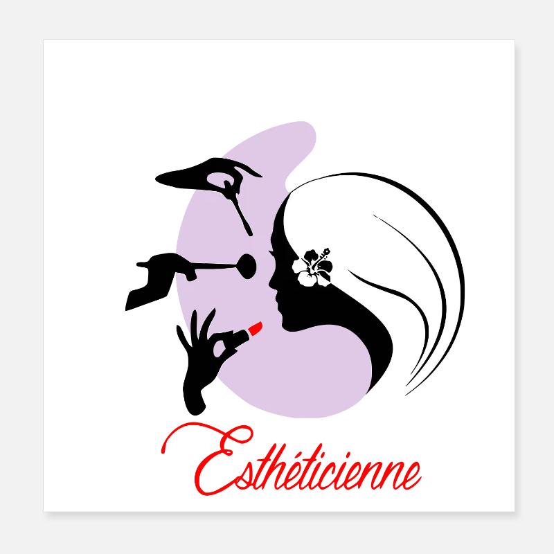 Esthéticienne Poster 20 x 20 cm