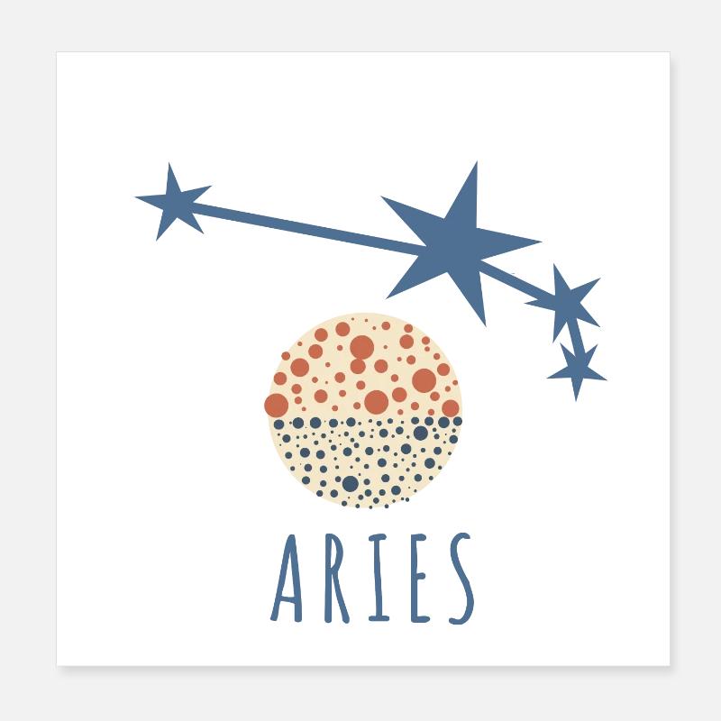 La constellation du Bélier Poster 20 x 20 cm