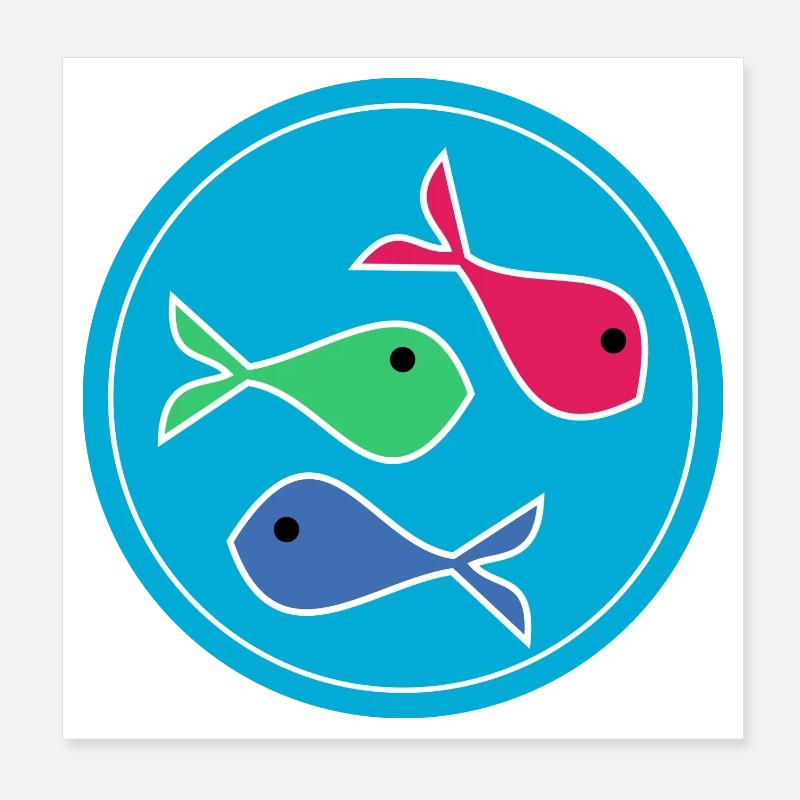 SARDINE. FISH. APRIL FOOL. EASTER. SEA Poster 8" x 8" (20x20 cm)
