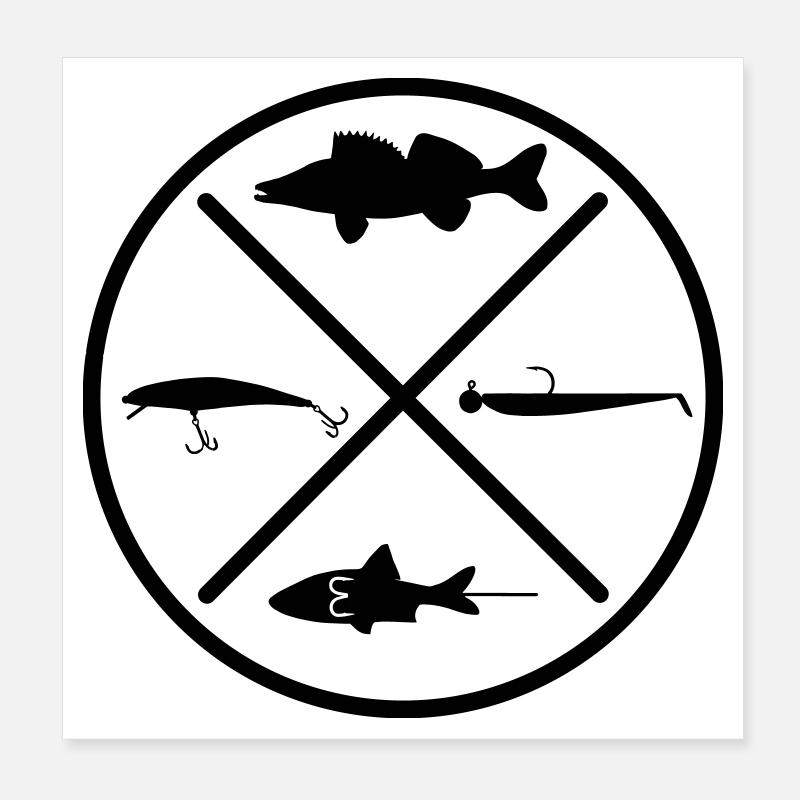 Zander Poster 8" x 8" (20x20 cm)