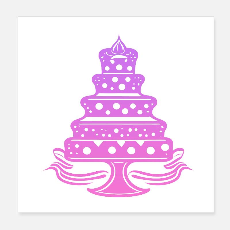 Gâteau, gâteau, cuisson Poster 20 x 20 cm