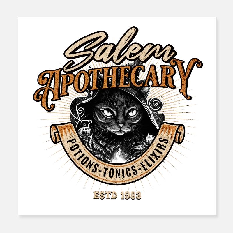 Wizard Cat Salem Apothicaire Poster 20 x 20 cm
