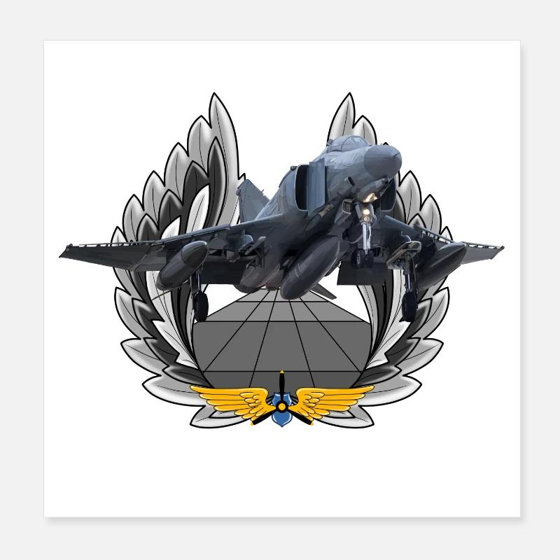 F-4 Poster 20 x 20 cm