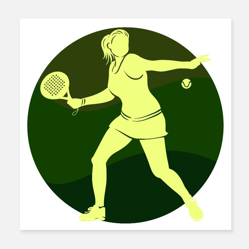 Butterfly Ball Padel Player Training Racket Ball Poster 20 x 20 cm
