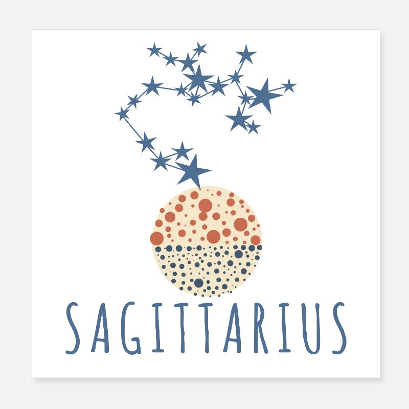 Das Sternbild Schütze Poster 20x20 cm