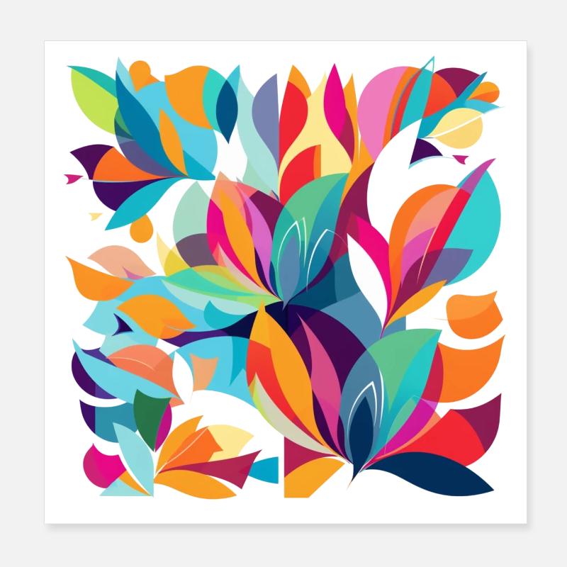 Flower Dance Poster 20x20 cm