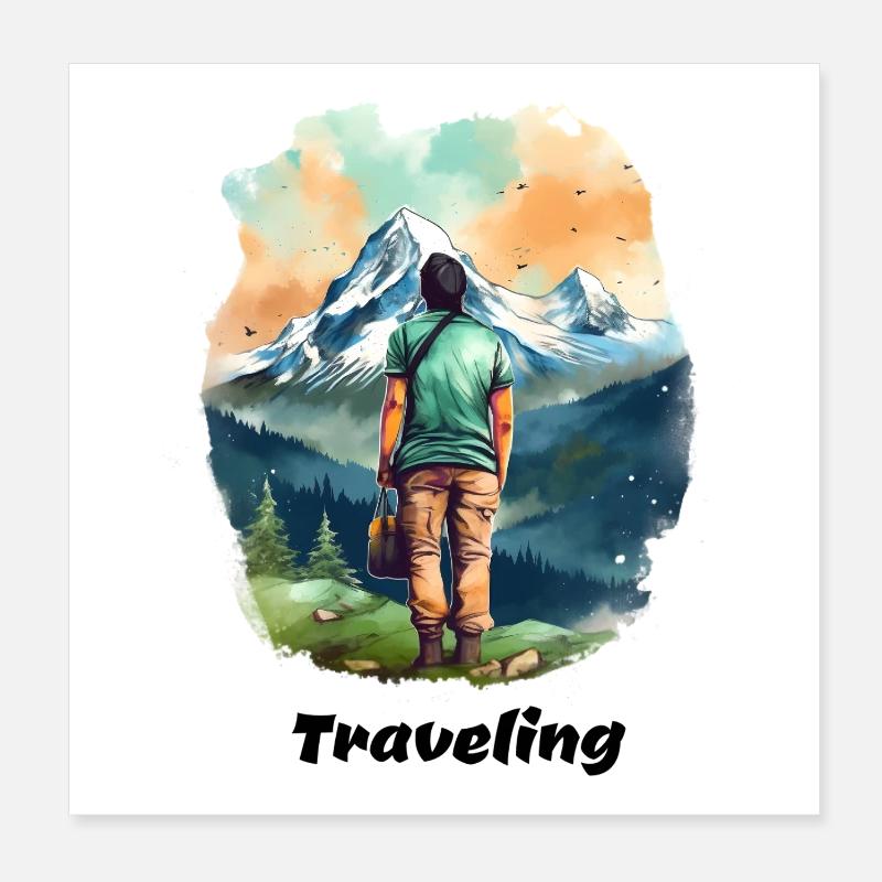 Voyager Poster 20 x 20 cm