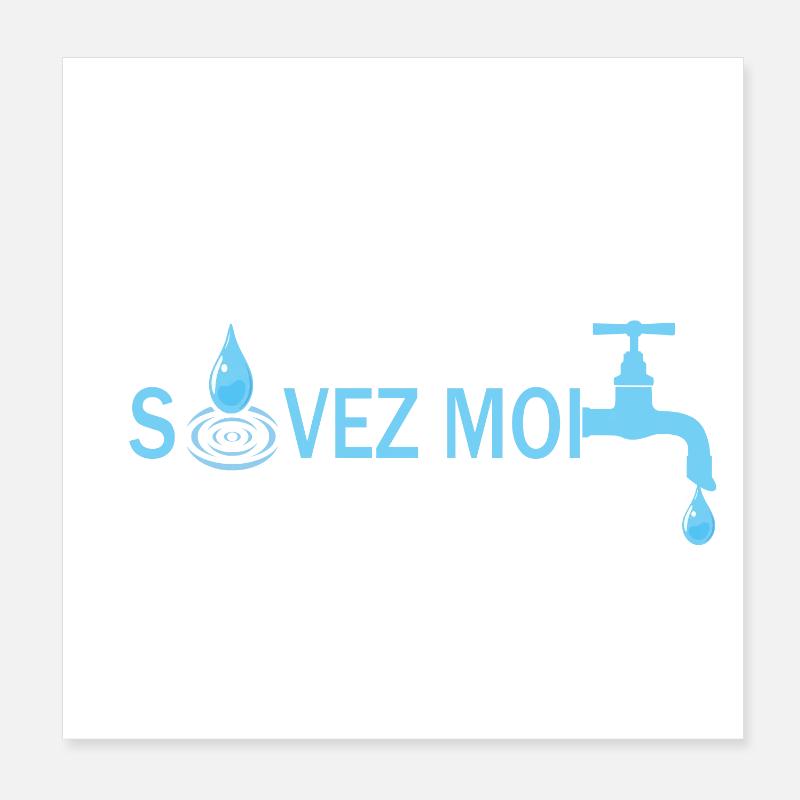 Sauvez moi Poster 20 x 20 cm