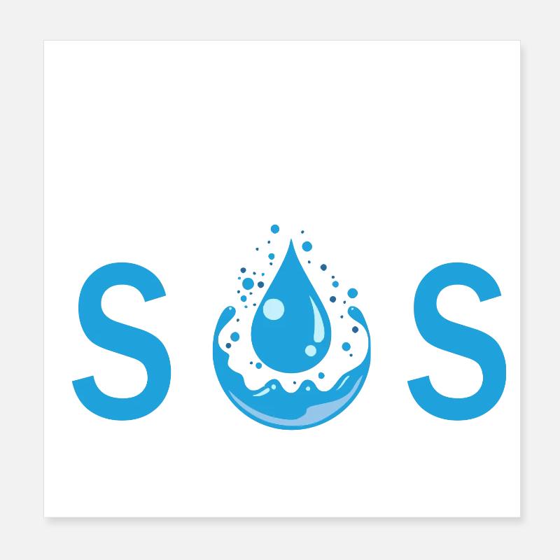 S.O.S Poster 20 x 20 cm