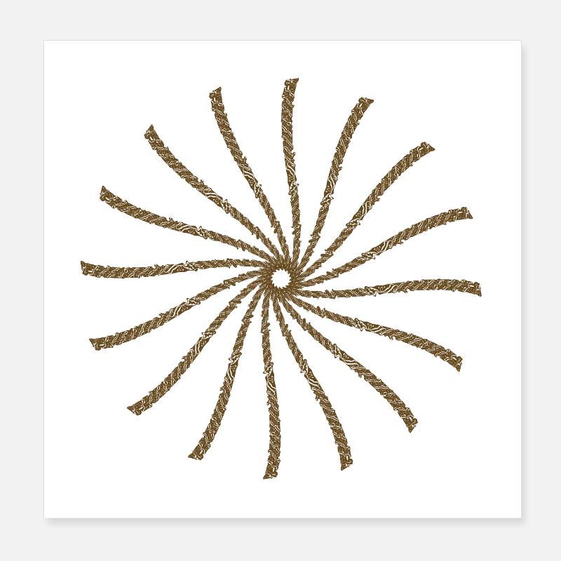 Bar encerclé par le soleil Poster 20 x 20 cm