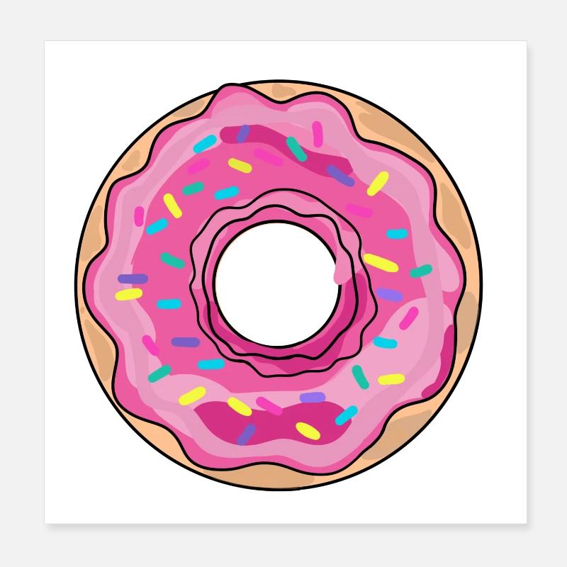 Donut Poster 20x20 cm