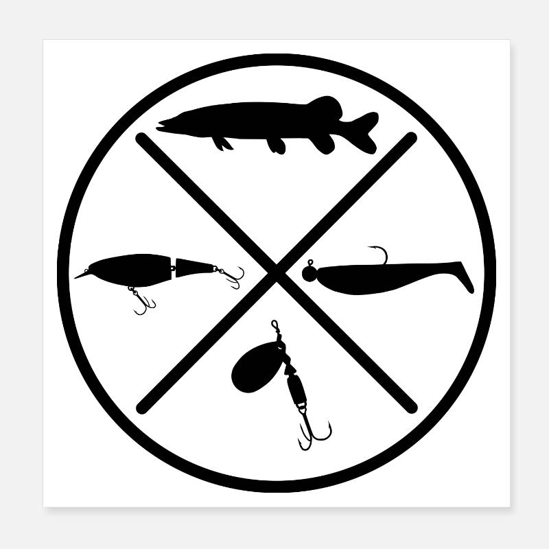 Hecht Poster 20x20 cm