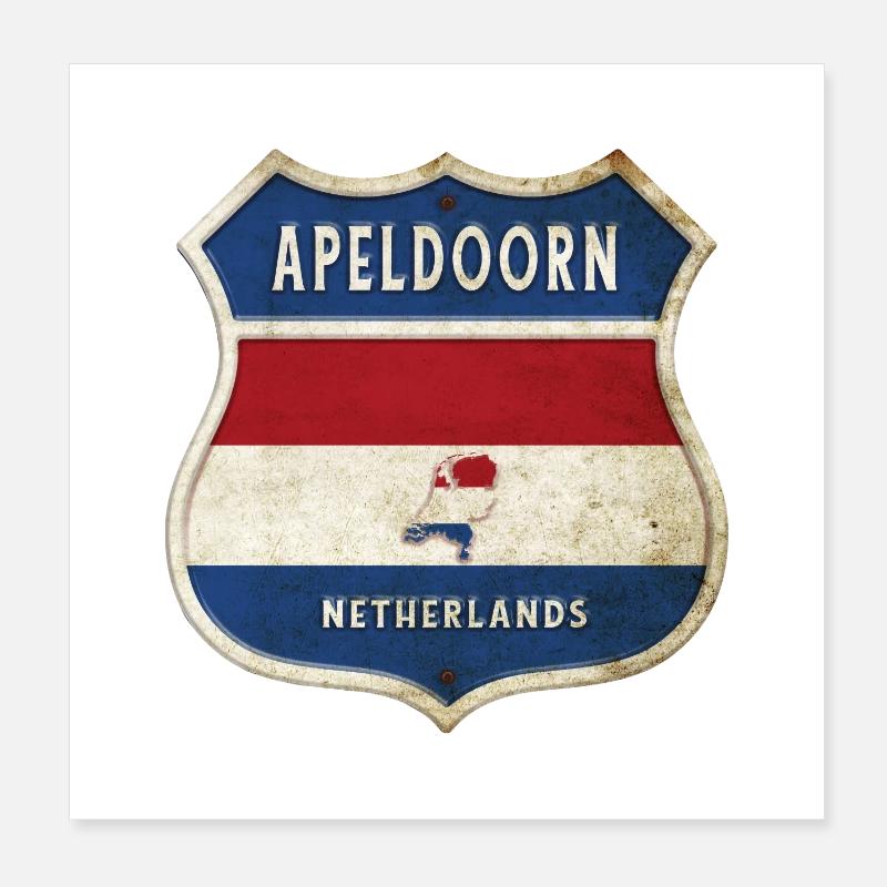 Design du blason d'Apeldoorn, Pays-Bas Poster 20 x 20 cm